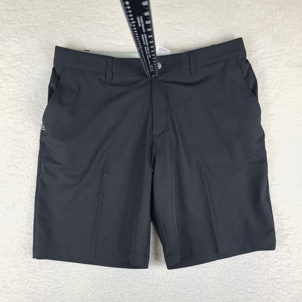 Adidas Shorts Mens 36 Black‎ Solid 9" Inseam Hybrid Chino Performance Golf